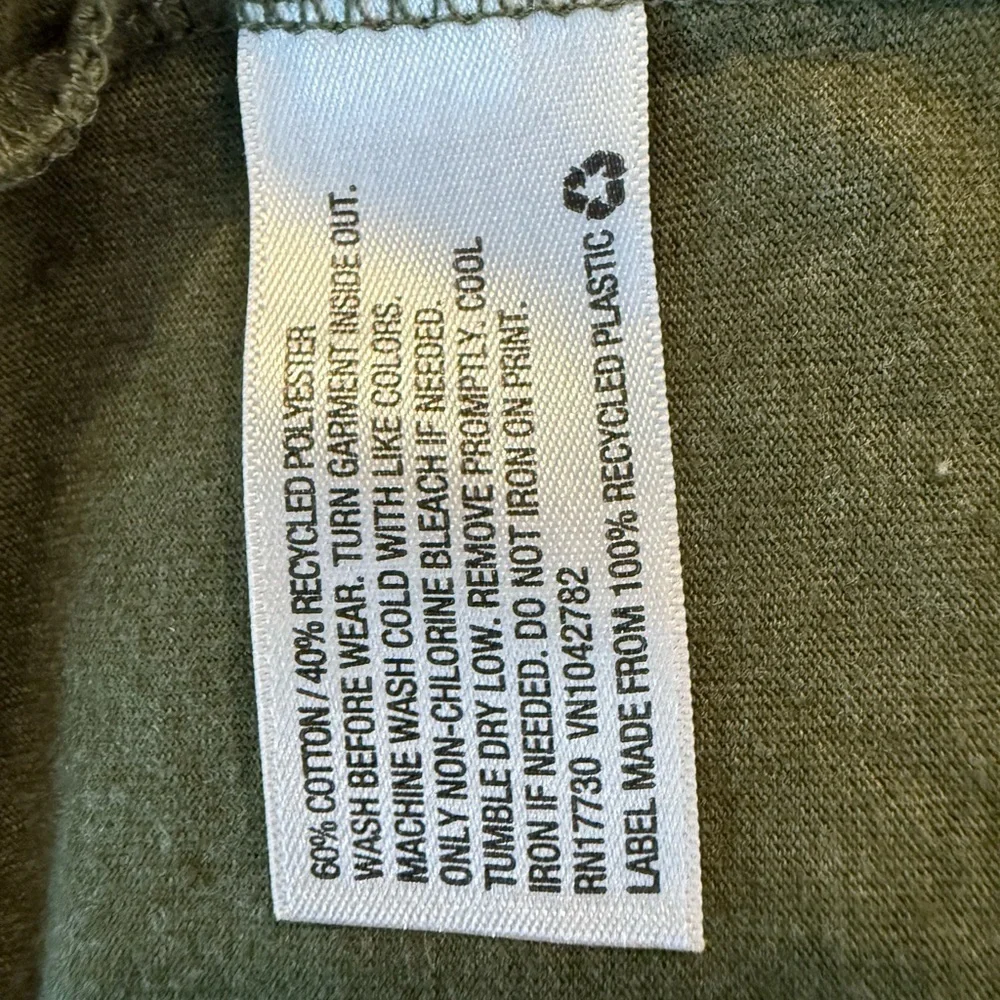 Cat & Jack Green 'Happy & Thankful' Long Sleeve Tee Thanksgiving/size M